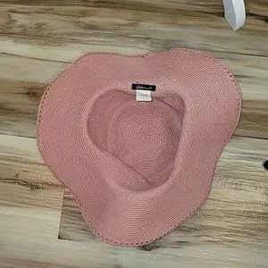 Arden B | Accessories | Arden B Pink Straw Floppy Sun Hat  display picture 2